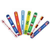 Pulseras de golpeo con bandera a juego para despedida de soltera, set de recuerdos para fiesta