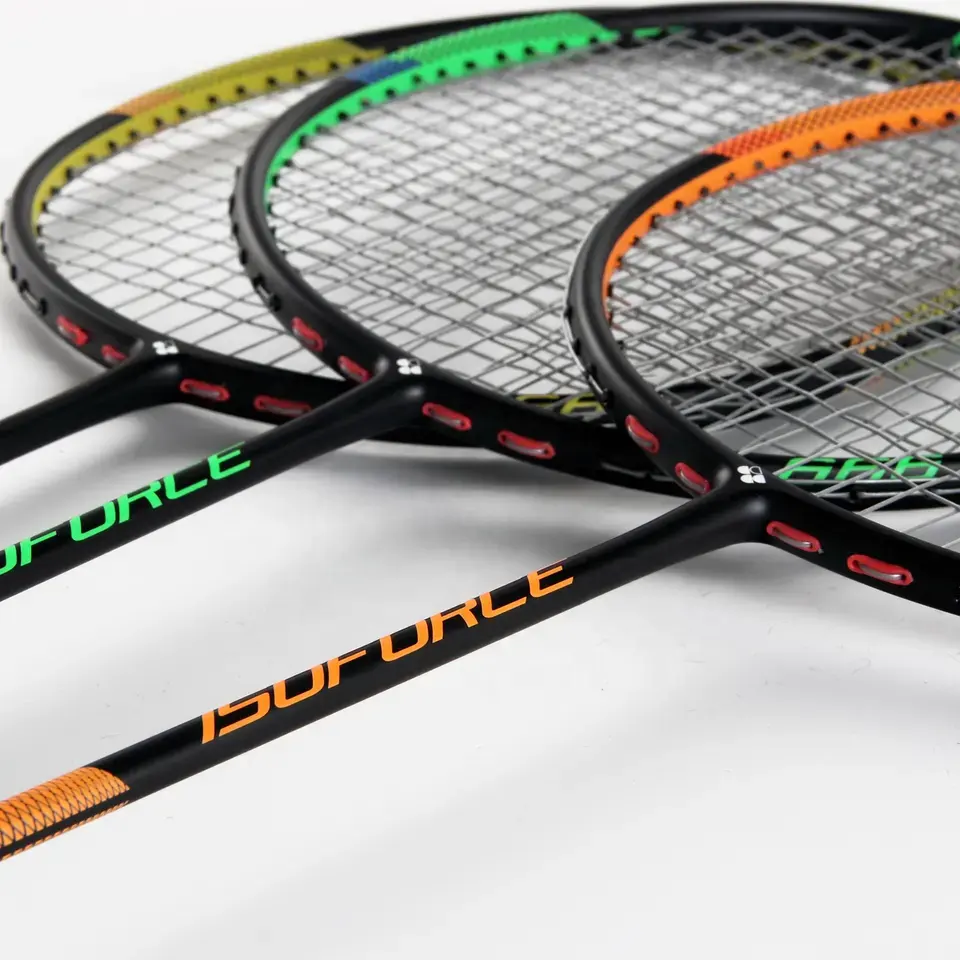Raket badminton serat karbon dewasa ringan/luar ruangan, raket badminton olahraga serat karbon ringan luar ruangan/dalam ruangan Harga bagus pabrik grosir