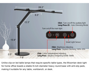 <span class=keywords><strong>Led</strong></span> bảng ánh sáng đọc nghiên cứu bàn với từ xa văn phòng bảng đèn trang trí nội thất ánh sáng cho ngôi nhà ddjust cánh tay có thể gập lại sang trọng bảng đèn - Product Image 6