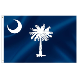 Banderas de Poliéster del Estado de <span class=keywords><strong>Carolina</strong></span> del Sur de 3x5 Pies con Ojales Metálicos para Fiestas, Desfiles, Eventos Deportivos y Decoraciones al Aire Libre - Product Image 1