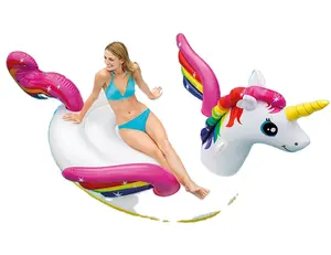 INTEX 57291 şişme Unicorn binmek-on şişme yüzme havuzları bebek Kiddie yetişkinler