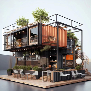 Casas Contenedores Modulares Personalizables para Uso en Exteriores Diseñado Fabricado <span class=keywords><strong>Calle</strong></span> Característica Tiendas Cafés <span class=keywords><strong>Salas</strong></span> de Actividades - Product Image 4