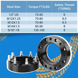 汽车车轮适配器2 "8x200轮毂中心车轮垫片，适用于F250 F350超负荷<span class=keywords><strong>DRW</strong></span> E-150 E-350经济雪崩2500 Silverado - Product Image 5