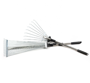 Aluminium Handvat Telescopische Landschap Verstelbare Vouwen Gazon Hark - Product Image 2