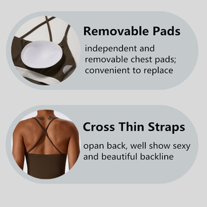 All'ingrosso tuta da Yoga Top Sport Sport Gym Set Fitness Running Camis collant a gamba larga pantaloni sportivi <span class=keywords><strong>Leggins</strong></span> Set - Product Image 2