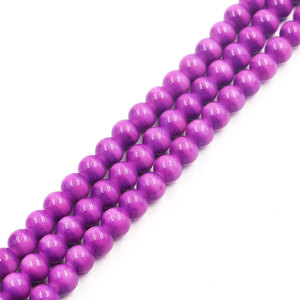 Cuentas de Vidrio Blancas de 10 mm con Base Blanca y Diseño de Salpicaduras, Cuentas Sueltas Mixtas de Color Rosa, Morado y Verde <span class=keywords><strong>para</strong></span> Hacer Pulseras y Joyería de Verano - Product Image 6