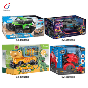 Camion télécommandé Chengji <span class=keywords><strong>Drift</strong></span> Car RC avec éclairage, 4 canaux, jouet véhicule dinosaure en forme d'œuf, camion de transport à inertie pour enfants - Product Image 4