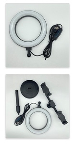 ขาตั้งกล้องสามขาสำหรับถ่ายภาพและสตรีมมิ่งวิดีโอสดมีไฟ LED แบบวงแหวนพร้อมไฟ6นิ้ว - Product Image 6