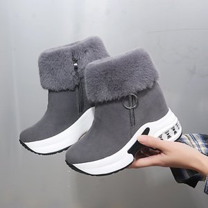 Xuanhui Taille 41-43 Vente en gros <span class=keywords><strong>de</strong></span> <span class=keywords><strong>chaussures</strong></span> d'hiver en fourrure moelleuse pour femmes, bottes chaudes pour femmes - Product Image 3