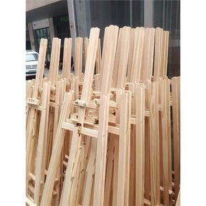 Chevalet en bois de pin jaune Lida 1,2 m 1,5 m 1,75 m, support d'exposition pour œuvres d'art, origine Chengdu - Product Image 3