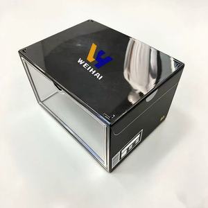 Vitrine de baskets en acrylique noir jais pour Air <span class=keywords><strong>Jordan</strong></span>-vitrine de qualité musée avec éclairage <span class=keywords><strong>LED</strong></span> | OEM - Product Image 4