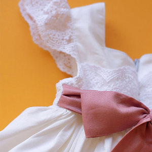 <span class=keywords><strong>Vestido</strong></span> <span class=keywords><strong>de</strong></span> algodón personalizado para niña, falda <span class=keywords><strong>de</strong></span> bebé con tirantes <span class=keywords><strong>de</strong></span> tul, vestidos <span class=keywords><strong>de</strong></span> comunión, <span class=keywords><strong>blanco</strong></span> - Product Image 5