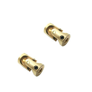 Acoplador de metal personalizado Acoplamiento de eje de junta en U Conector de motor Junta <span class=keywords><strong>universal</strong></span> Productos de transmisión de energía de latón - Product Image 6