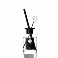 Nouveau design Encens Reed Stick Aroma Diffuseur Bouteille en verre transparente Parfum d'intérieur pour chambre à coucher Salon Huile Aromathérapie