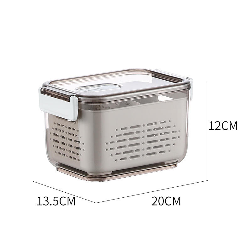 Cesto di scarico frigorifero marrone medio