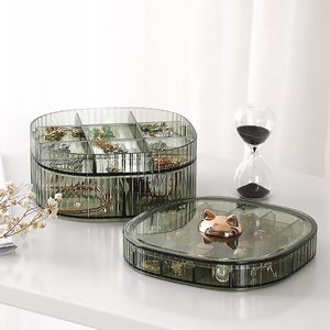 Boîte à bijoux, boîte <span class=keywords><strong>de</strong></span> rangement à bijoux en acrylique à 3 niveaux avec poignée pour femmes et filles, boîte <span class=keywords><strong>de</strong></span> rangement pour maquillage - Product Image 2