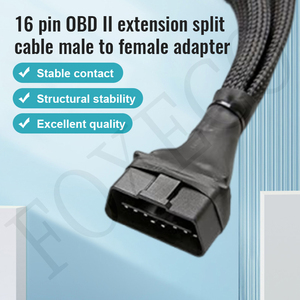 Chuyên nghiệp lớp OBD2 16 pin nam Nữ adapter khai thác PVC cách nhiệt cho ô tô đồng thời đa hệ thống chẩn đoán - Product Image 2