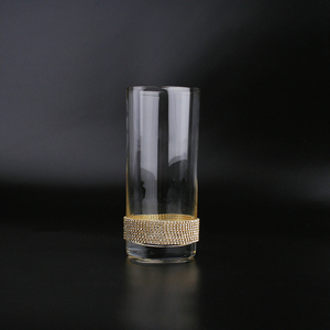 Verres à jus de fruits 9 OZ, ensemble de 2 verres modernes, gobelet, boisson glacée, tasses en verre, fin - Product Image 1