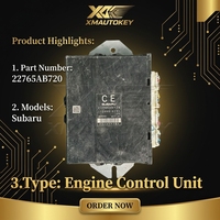 Module de commande du moteur OEM d'occasion, module ECU 22765AB720 CE pour Subaru Denso, ordinateur de commande du moteur OEM