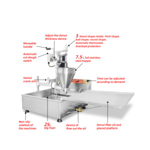 Donut Maker Aparato automático Máquina rápida y fácil para hacer 1 Mini <span class=keywords><strong>Donuts</strong></span> - Product Image 5