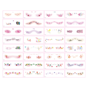 Nuevo Diseño de Pegatinas de Tatuaje Temporales para Maquillaje Facial a Prueba de Agua - Product Image 6
