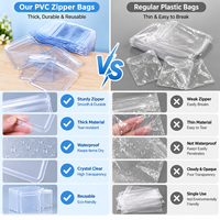 Sac transparent Anti-oxydation en PVC, 10 pièces, emballage Anti-poussière pour bijoux, boucles d'oreilles, bagues, emballage en Cellophane