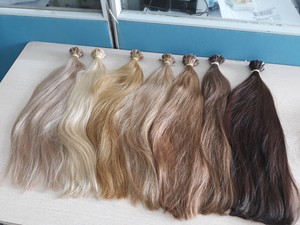 ผมลอนธรรมชาติสำหรับต่อปลายแบนนุ่มสลวยจาก100% - Product Image 5