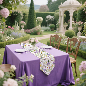 OEM <strong>Red</strong> Christmas Decoration <strong>Table</strong> <strong>Runner</strong> for Dining Festival Events Wedding Tablecloth Custom Printing <strong>Table</strong> Mats Flag - Product Image 3