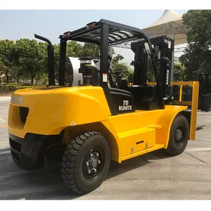 Truk Kontainer Forklift Montacarga Diesel 7 Ton 6 Ton 5 Ton Forklift