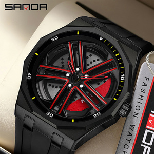 Reloj de Cuarzo Sanda 1162 con Rueda Giratoria 3D, Moderno, Resistente al Agua, Casual, para Estudiantes - Product Image 1