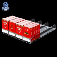 Diviseur d'étagère à avancement automatique étui à cigarettes Transparent avec présentoir porte-cigarettes poussoir automatique