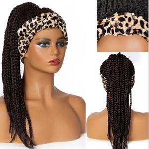 Parrucca Turbante <span class=keywords><strong>con</strong></span> Onde Naturali e Treccia a Tre Fili <span class=keywords><strong>con</strong></span> Stampa Leopardata, Estensione per <span class=keywords><strong>Capelli</strong></span> Dreadlocks Africani, <span class=keywords><strong>Capelli</strong></span> Intrecciati per Vendita Transfrontaliera - Product Image 2