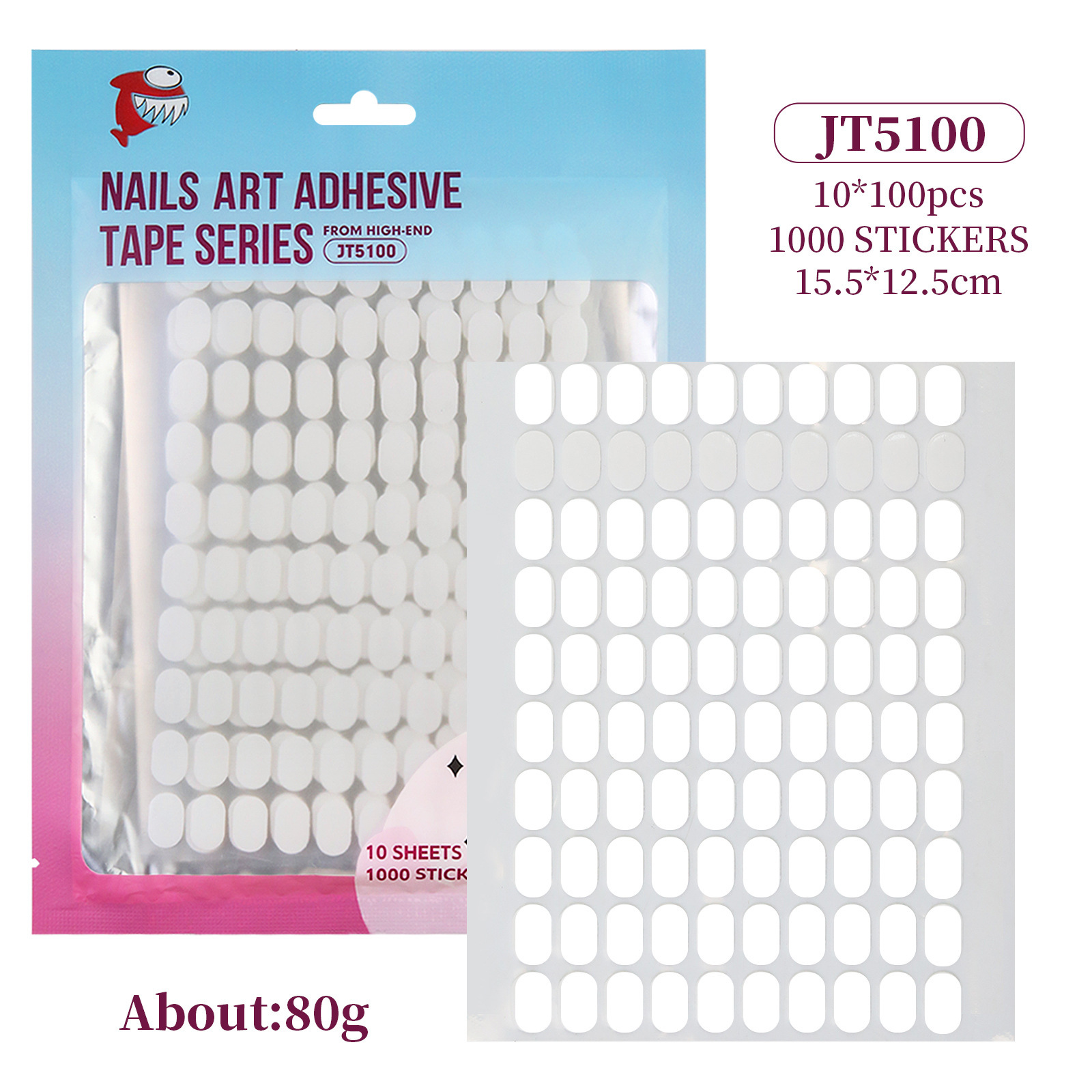 Nail art color card double sided tape 05