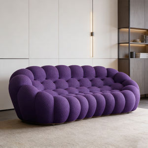 Artículos Más Populares Ahora Mismo 2026 Alibaba Sofá Seccional Contemporáneo de Tres Plazas con Esponja, Compresión al Vacío y Burbujas Multicolor - Product Image 3