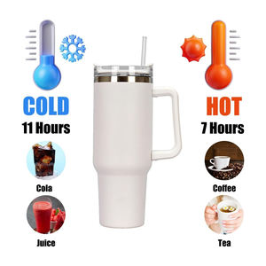 Tumbler en acier inoxydable de 40 oz expédié des États-Unis pour gravure laser personnalisée, poignée flexible, <span class=keywords><strong>mug</strong></span> de voyage pour infirmières, utilisation de l'eau H1.0 - Product Image 2