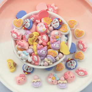Novos Desenhos Animados Resina Acessórios Handmade Diy the Cute Winnies Nail Charme Poohs Hellokitties Nail Charms - Product Image 2