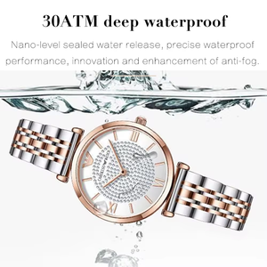 ใหม่สำหรับ 318 นาฬิกาข้อมืออนาล็อกผู้หญิงแฟชั่นธุรกิจหรูหราสไตล์สปอร์ต  พร้อมเข็มเรืองแสง  ตัวเรือนสแตนเลส  กันน้ำ 3ATM - Product Image 2