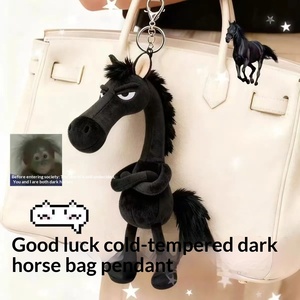 Mascotte Cavallo del Libro <span class=keywords><strong>Rosso</strong></span> con Imbottitura in Cotone PP, Altezza 11-30cm, Antistress, Lavabile, per l'Anno del Cavallo - Product Image 4