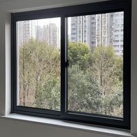 Ventana Corredera Moderna Minimalista de Aleación de Aluminio con Función Antiviento para Cocina, Lavandería, Taller, Casa de Campo - Hongqi S-90