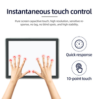 Tablette industrielle tout-en-un tactile avec écran LCD VGA DDR3 de 21,5 pouces, cadre tout en aluminium IP65 étanche, J1900