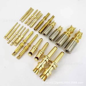 Connecteurs étanches personnalisés plaqués or, broches en cuivre H62, prises aviation mâle/femelle XSL 126 220V 2 20A - Product Image 1