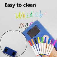 Stylos effaçables pour tableau blanc KHY Customization, 12 couleurs, marqueurs effaçables à sec et gomme