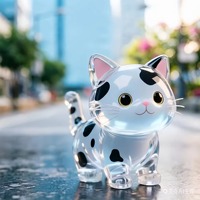 Porte-clés transparent pour poils d'animaux, pochette de rangement commémorative pour chiens et chats, cadeaux commémoratifs pour animaux de compagnie