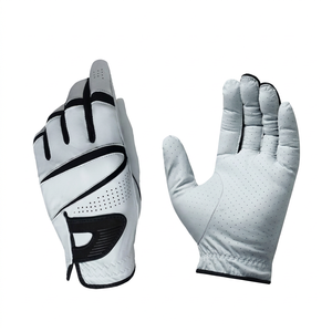 Gant de golf pour adulte, blanc, pour main gauche, best-seller, avec grip antidérapant breveté, en cuir Cabretta véritable. - Product Image 1