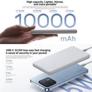Original pour Xiaomi Power Bank 10000mAh 22.5W <span class=keywords><strong>Lite</strong></span> USB-C charge rapide bidirectionnelle 9 couches de protection de Circuit Portable Powerbank - Product Image 3