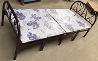 Cama Plegable Más Vendida - Tamaño Individual - Cama de Metal - Adecuada para Hoteles y Dormitorios