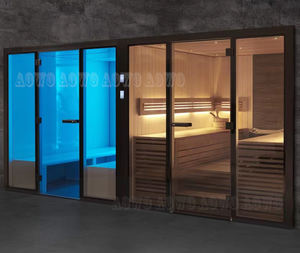 Sauna infrarroja de vapor AOWO, diseño <span class=keywords><strong>noble</strong></span>, control Wi-Fi de alta calidad, ducha fría y caliente, Motor Lingxiao, tamaño personalizado - Product Image 2
