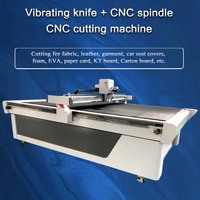 Máquina de corte CNC de cama plana con servomotor Delta automático 1625, control Ruida, riel guía CSK de Taiwán y cuchilla oscilante