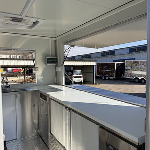 Rimorchio Mobile <span class=keywords><strong>Quadrato</strong></span> per Gelati, Caffè, Hamburger e <span class=keywords><strong>Pizza</strong></span> con Carrozzeria in Vetroresina, Food Trailer, Food Truck - Product Image 3