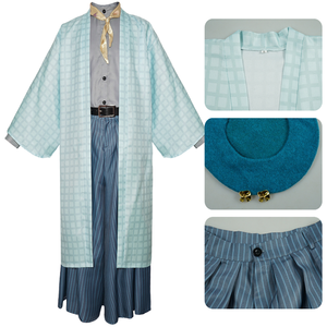 Ensemble de costumes de cosplay de <span class=keywords><strong>couple</strong></span> de style anime japonais, robe kimono assortie pour Halloween, carnaval - Product Image 5